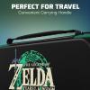imagePDP REALMz Nintendo Switch Travel Case Plus GLOW with Wrist Strap Builtin Stand ampamp Game Storage Pockets Officially Licensed Minecraft Forest Battle Glow in the DarkTears of the Kingdom Glow