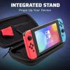 imagePDP REALMz Nintendo Switch Travel Case Plus GLOW with Wrist Strap Builtin Stand ampamp Game Storage Pockets Officially Licensed Minecraft Forest Battle Glow in the DarkBoo Hoo GLOW