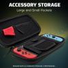 imagePDP REALMz Nintendo Switch Travel Case Plus GLOW with Wrist Strap Builtin Stand ampamp Game Storage Pockets Officially Licensed Minecraft Forest Battle Glow in the DarkSuper Star Glow