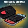 imagePDP REALMz Nintendo Switch Travel Case Plus GLOW with Wrist Strap Builtin Stand ampamp Game Storage Pockets Officially Licensed Minecraft Forest Battle Glow in the DarkPurah Pad 3D Glow