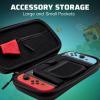 imagePDP REALMz Nintendo Switch Travel Case Plus GLOW with Wrist Strap Builtin Stand ampamp Game Storage Pockets Officially Licensed Minecraft Forest Battle Glow in the DarkMinecraft Forest Battle