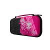 imagePDP REALMz Nintendo Switch Travel Case Plus GLOW with Wrist Strap Builtin Stand ampamp Game Storage Pockets Officially Licensed Minecraft Forest Battle Glow in the DarkGrand Prix Peach Glow