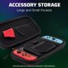 imagePDP REALMz Nintendo Switch Travel Case Plus GLOW with Wrist Strap Builtin Stand ampamp Game Storage Pockets Officially Licensed Minecraft Forest Battle Glow in the DarkMario 1UP GLOW