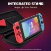 imagePDP REALMz Nintendo Switch Travel Case Plus GLOW with Wrist Strap Builtin Stand ampamp Game Storage Pockets Officially Licensed Minecraft Forest Battle Glow in the DarkSuper Icon Glow