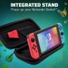 imagePDP REALMz Nintendo Switch Travel Case Plus GLOW with Wrist Strap Builtin Stand ampamp Game Storage Pockets Officially Licensed Minecraft Forest Battle Glow in the DarkMinecraft Forest Battle