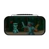 imagePDP REALMz Nintendo Switch Travel Case Plus GLOW with Wrist Strap Builtin Stand ampamp Game Storage Pockets Officially Licensed Minecraft Forest Battle Glow in the DarkMinecraft Forest Battle