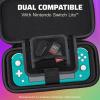 imagePDP REALMz Nintendo Switch Travel Case Plus GLOW with Wrist Strap Builtin Stand ampamp Game Storage Pockets Officially Licensed Minecraft Forest Battle Glow in the DarkStar Spectrum