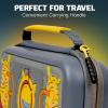 imagePDP REALMz Nintendo Switch Travel Case Plus GLOW with Wrist Strap Builtin Stand ampamp Game Storage Pockets Officially Licensed Minecraft Forest Battle Glow in the DarkPurah Pad 3D Glow