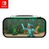 imagePDP REALMz Nintendo Switch Travel Case Plus GLOW with Wrist Strap Builtin Stand ampamp Game Storage Pockets Officially Licensed Minecraft Forest Battle Glow in the DarkMinecraft Forest Battle