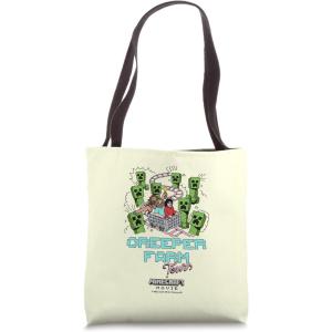imageA Minecraft Movie Creeper Farm Tour Cartoon Style Design Tote Bag