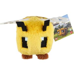 imageMattel Minecraft Plush Toy Bee Soft Doll Inspired by A Minecraft Movie Character 8inch Collectible