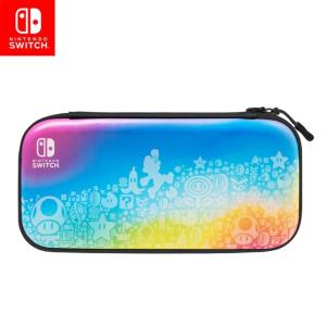 imagePDP REALMz Nintendo Switch Travel Case Plus GLOW with Wrist Strap Builtin Stand ampamp Game Storage Pockets Officially Licensed Minecraft Forest Battle Glow in the DarkStar Spectrum