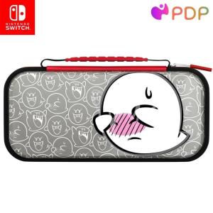imagePDP REALMz Nintendo Switch Travel Case Plus GLOW with Wrist Strap Builtin Stand ampamp Game Storage Pockets Officially Licensed Minecraft Forest Battle Glow in the DarkBoo Hoo GLOW