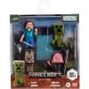 imageJada Metalfigs 4Pack  Minecraft Movie DieCast Figures  Steve Wolf Creeper Malgohsa  25Inch Scale Collectible Set for Kids and Fans  Durable Metal Build