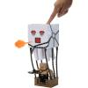 imageMattel Minecraft Action Figure Set Blast Attack Ghast with Lights Sounds Launcher ampamp Projectile Plus Piglin Warrior Inspired by The Movie