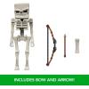 imageMattel Minecraft Action Figure ampamp Accessories Set 4inch Steve Posable Character Collectible Inspired by A Minecraft MovieSkeleton