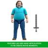 imageMattel Minecraft LargeScale Action Figure 12inch Posable Creeper Toy Collectible Inspired by A Minecraft MovieSteve