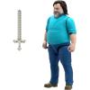 imageMattel Minecraft LargeScale Action Figure 12inch Posable Creeper Toy Collectible Inspired by A Minecraft MovieSteve