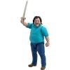 imageMattel Minecraft LargeScale Action Figure 12inch Posable Creeper Toy Collectible Inspired by A Minecraft MovieSteve