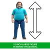 imageMattel Minecraft LargeScale Action Figure 12inch Posable Creeper Toy Collectible Inspired by A Minecraft MovieSteve