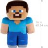 imageMattel Minecraft Steve Jumbo Plush Figure Large 16inch Soft Doll with Pixelated Design Inspired by The Video Game16inch