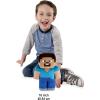 imageMattel Minecraft Steve Jumbo Plush Figure Large 16inch Soft Doll with Pixelated Design Inspired by The Video Game16inch