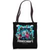 imageA Minecraft Movie Adventure Gang Main Characters Group Shot Tote Bag
