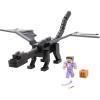 imageMattel Minecraft Ultimate Ender Dragon Figure 20in MistBreathing Creature Plus 325in ColorChange Steve Figure Weapon Amor and Battle Accessory Gift for 6 Years Old and UpRetail Packaging