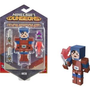 imageMattel Minecraft Dungeons 325in Collectible Hex Battle Figure and Accessories Based on Video Game Imaginative Story Play Gift for Boys and Girls Age 6 and Older