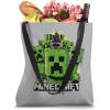 imageA Minecraft Movie Group Of Creepers Surrounding The Heroes Tote Bag