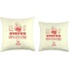 imageA Minecraft Movie Steves Lava Chicken Restaurant Logo Throw Pillow18x18