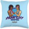 imageA Minecraft Movie Hunk City Rampage Powerful 90s Logo Throw Pillow16x16