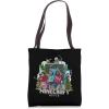 imageA Minecraft Movie Main Characters Group Shot Cartoon Style Tote Bag