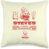 imageA Minecraft Movie Steves Lava Chicken Restaurant Logo Throw Pillow16x16