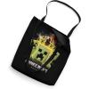 imageA Minecraft Movie Group Of Creepers Surrounding The Gang Tote Bag