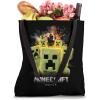 imageA Minecraft Movie Group Of Creepers Surrounding The Gang Tote Bag