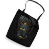 imageA Minecraft Movie Head Fake Steve Thunder And Metal Portrait Tote Bag