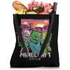 imageA Minecraft Movie Skeleton Zombie ampamp Creeper Cartoon Style Tote Bag