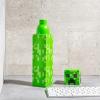 imageZak Designs Square Water Bottle Minecraft Creeper  22 oz  Durable BPAFree Plastic  Dishwasher Safe