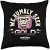 imageA Minecraft Movie We Humbly Seek Cold Funny Pink Sheep Throw Pillow18x18