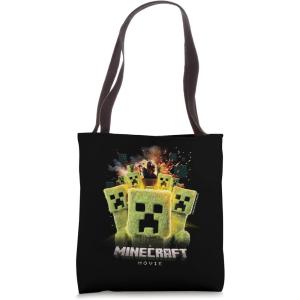 imageA Minecraft Movie Group Of Creepers Surrounding The Gang Tote Bag