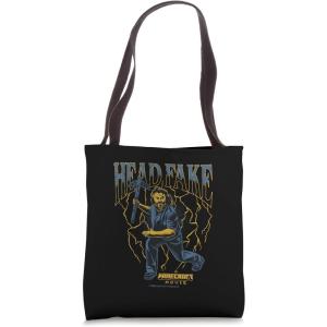 imageA Minecraft Movie Head Fake Steve Thunder And Metal Portrait Tote Bag
