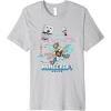 imageA Minecraft Movie Steve And Garret Escape Using Elytras Premium TShirtHeather Grey