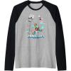 imageA Minecraft Movie Steve And Garret Escape Using Elytras Raglan Baseball TeeBlackAthletic Heather