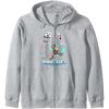 imageA Minecraft Movie Steve And Garret Escape Using Elytras Zip HoodieHeather Grey