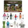 imageMattel Minecraft Ultimate Movie Pack with 8 Action Figures ampamp 8 Accessories Including 4inch Steve ampamp Creeper Collectible Toy Set