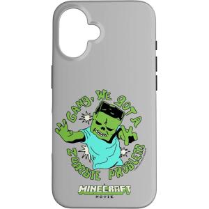 imageA Minecraft Movie Gang We Got A Zombie Problem Cartoon Style Case for iPhone 16iPhone 16