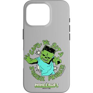 imageA Minecraft Movie Gang We Got A Zombie Problem Cartoon Style Case for iPhone 16iPhone 16 Pro