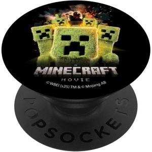 imageA Minecraft Movie Group Of Creepers Surrounding The Gang PopSockets Adhesive PopGripAdhesive PopGrip