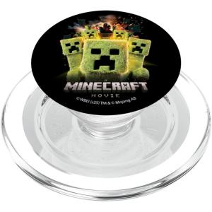 imageA Minecraft Movie Group Of Creepers Surrounding The Gang PopSockets Adhesive PopGripMagnetic PopGrip